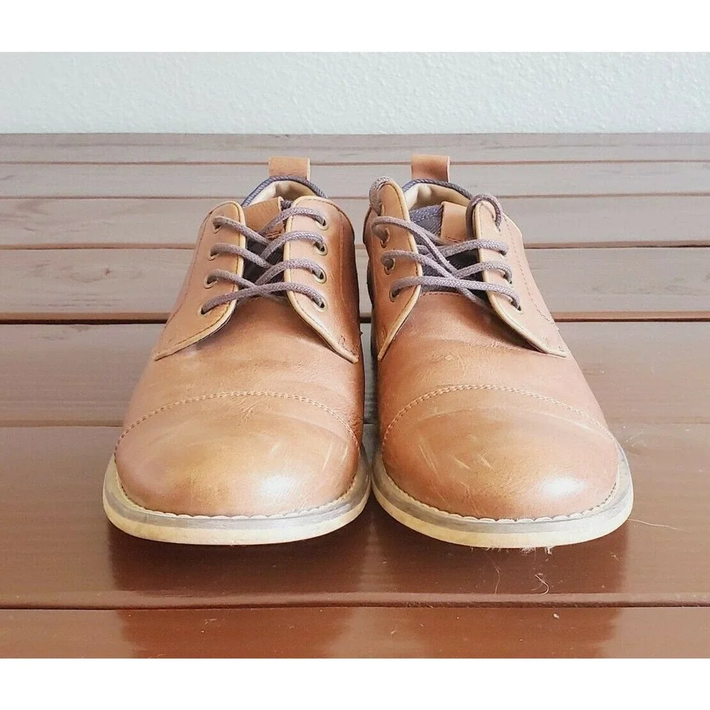 Parker & Sky Men's Brown Lace Up Edwin Oxford Style Shoes. Size 8.5‎